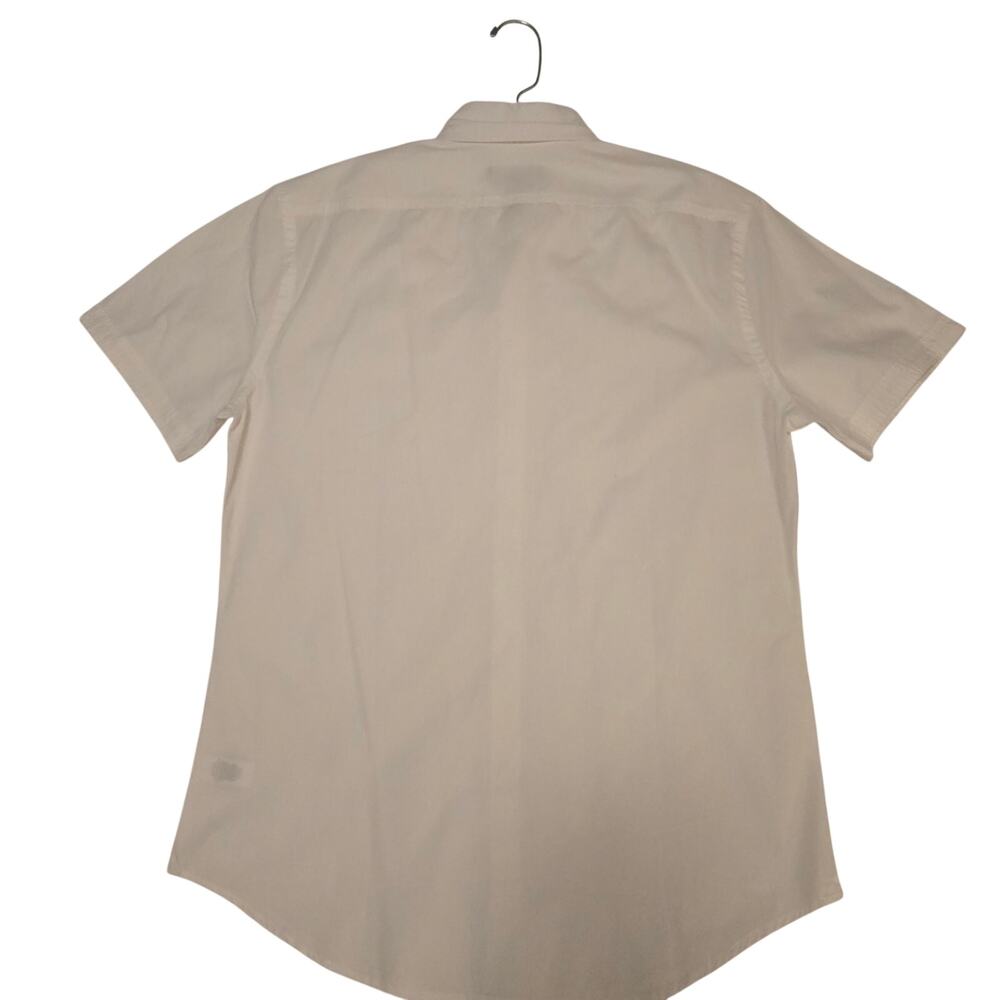 Express Men's M White Short Sleeve Oxford Button Down Casual Shirt New w/ Tags - Picture 4 of 13